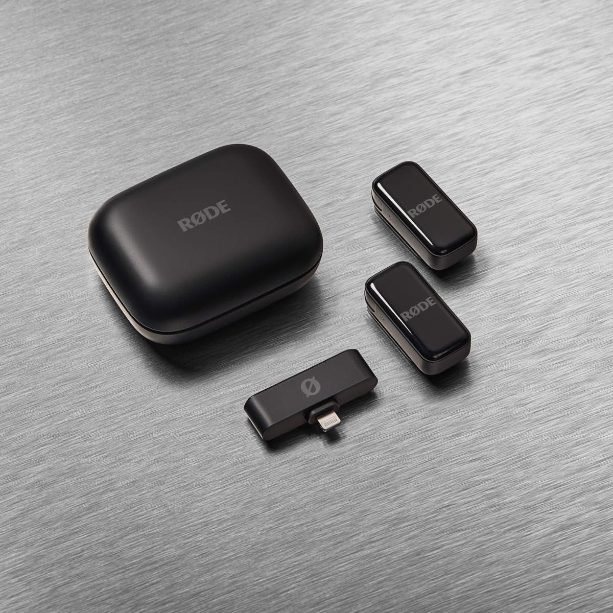 RØDE Wireless Micro - Compact Wireless Microphone, Two Mics with Charge Case for Smartphone Content Creation - USB-C, Black RØDE Wireless Micro - Compact Wireless Microphone, Two Mics with Charge Case for Smartphone Content Creation - USB-C, Black