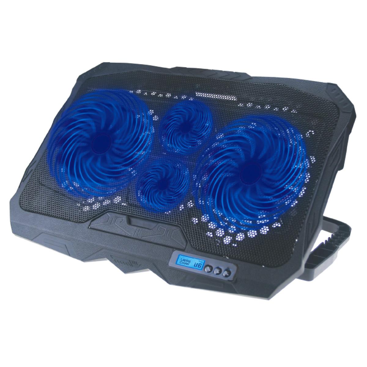 S18 Height Adjustable Notebook 4-Fan Cooler Laptop 11-17 inch Cooling Pad.