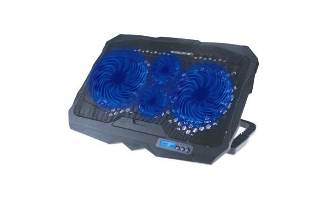 S18 Height Adjustable Notebook 4-Fan Cooler Laptop 11-17 inch Cooling Pad.