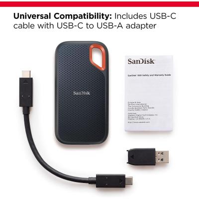 SanDisk 1TB Extreme Portable SSD - USB-C, USB 3.2 Gen 2, IP65 Water and Dust Resistance, Updated Firmware - External Solid State Drive, 1050MB/s Read / 1000MB/s Write