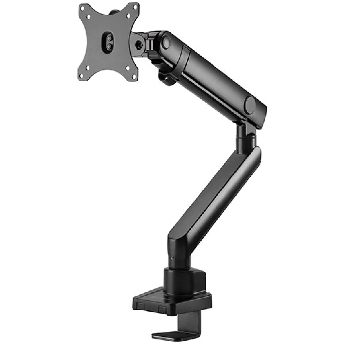 SilverStone ARM13 (Black) Single Monitor Arm w/ Mechanical Spring Design & Versatile Adjustability, For Monitors Up To 32