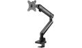 SilverStone ARM13 (Black) Single Monitor Arm w/ Mechanical Spring Design & Versatile Adjustability, For Monitors Up To 32" Size & 9kg Weight, VESA Mounting Interface Standard (MIS), 100mm x 100mm / 75mm x 75 mm Mounting Hole