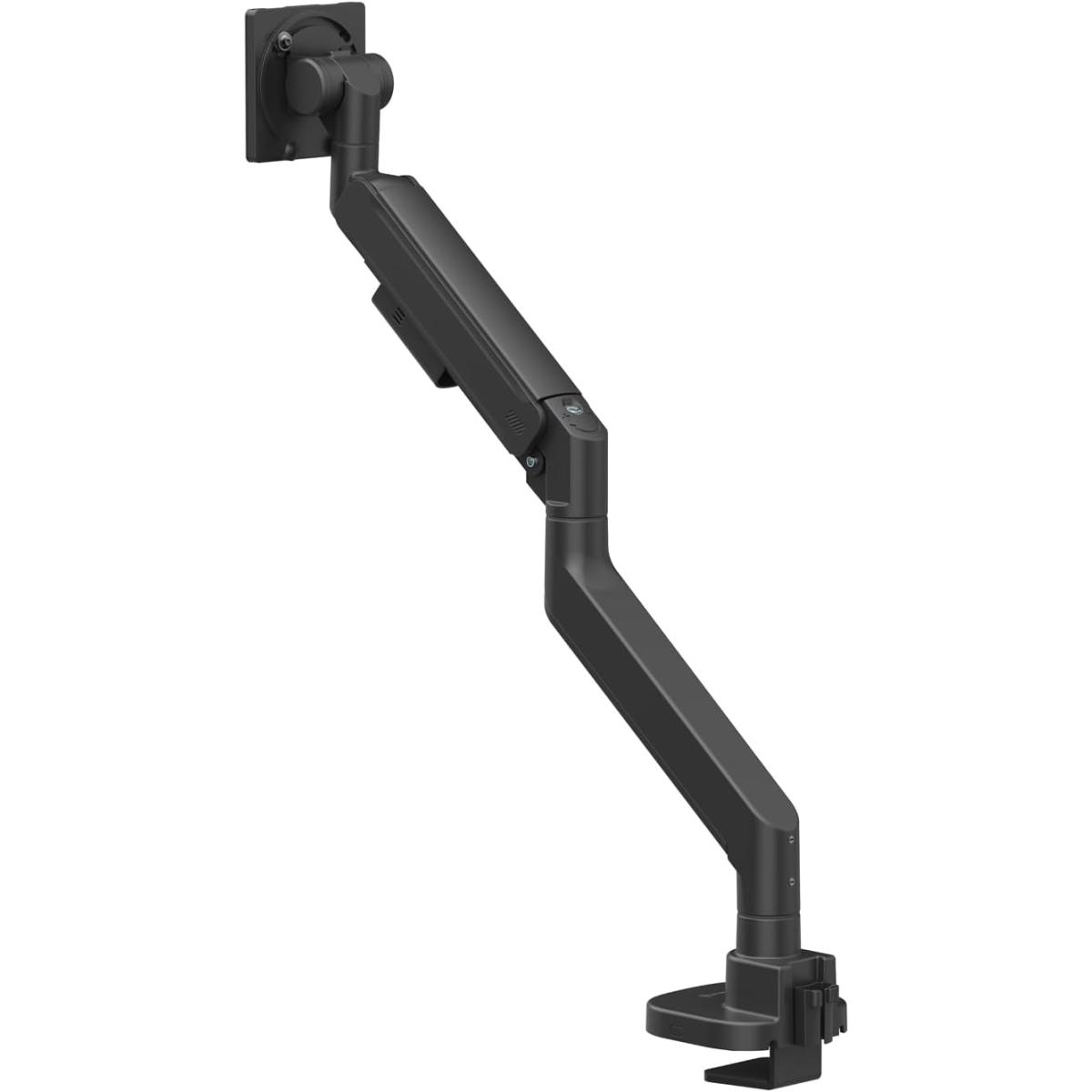 SilverStone ARM15B (Black) Single Monitor Arm w/ Heavy-Duty Gas Spring Design & Versatile Adjustability, For Monitors Up To 57