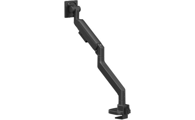 SilverStone ARM15B (Black) Single Monitor Arm w/ Heavy-Duty Gas Spring Design & Versatile Adjustability, For Monitors Up To 57" Size & 27kg Weight, VESA Mounting Interface Standard (MIS), 100mm x 100mm / 75mm x 75 mm Mounting Hole