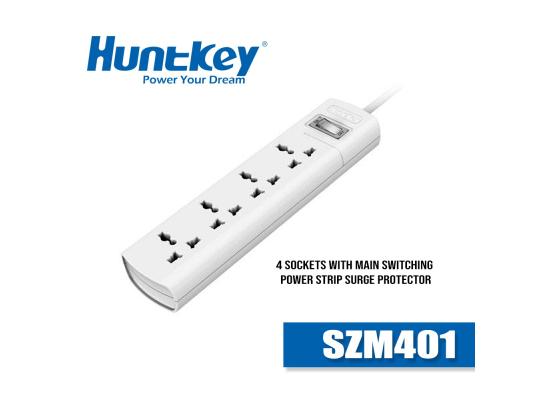 Huntkey SZM401 Power Strip Surge w/ 4 Universal AC Sockets (1.5M)