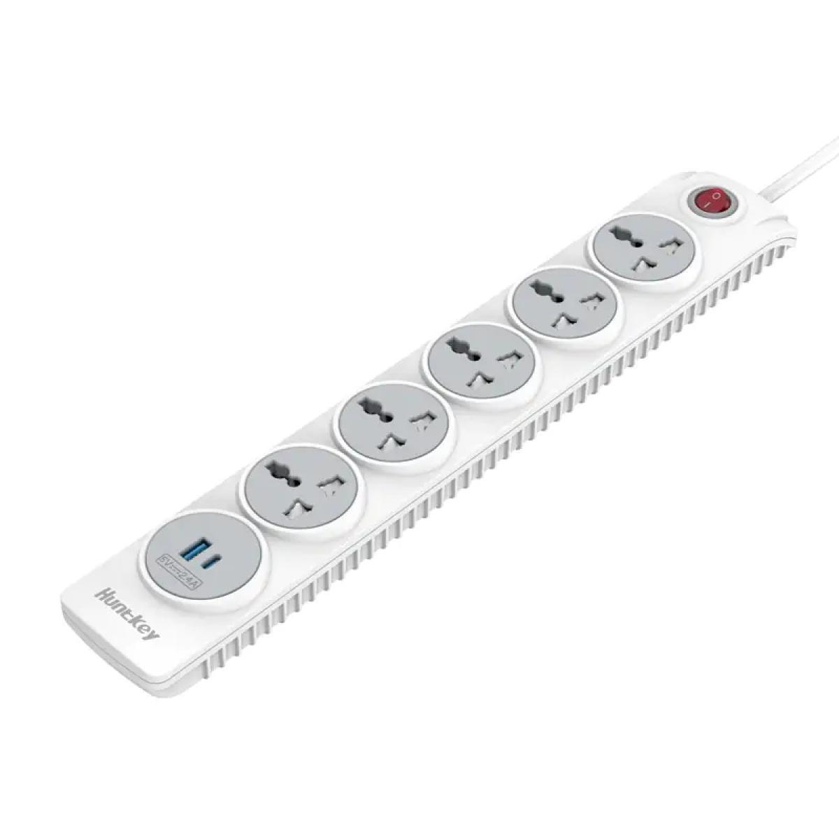 Huntkey SZN607C 5 Port 1 USB Type-C Universal Power Strip Child-protective