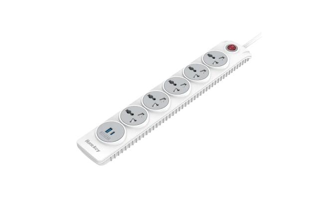 Huntkey SZN607C 5 Port 1 USB Type-C Universal Power Strip Child-protective