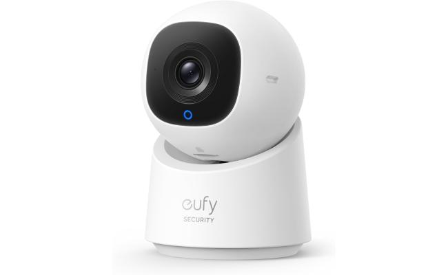Eufy By Anker Wireless Indoor Security Camera C220 , 2K Resolution, 360° Pan and Tilt - (White)