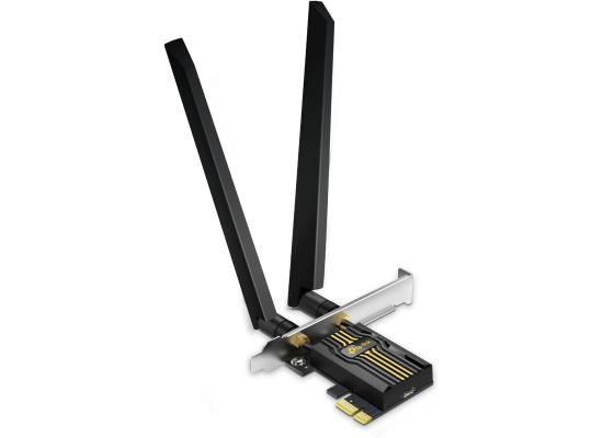 TP-Link WiFi 7 BE6500 PCIe WiFi Card Archer TBE400E | Tri-Band Network Card for Desktop PC | Bluetooth 5.4| High-Gain Antennas| MLO, WPA3| Supports AMD/Intel Motherboard | Not Compatible w/Windows 10