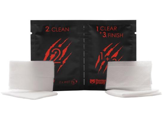 Thermal Grizzly Cleaning Wipes 1 Pack, Cleaning Cloths For Surfaces w/ Thermal Conductive Materials