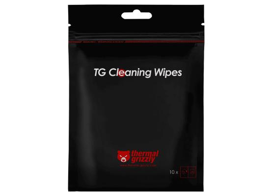 Thermal Grizzly Cleaning Wipes 10 Packs, Cleaning Cloths For Surfaces w/ Thermal Conductive Materials