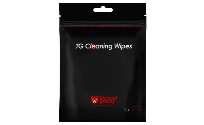 Thermal Grizzly Cleaning Wipes 10 Packs, Cleaning Cloths For Surfaces w/ Thermal Conductive Materials