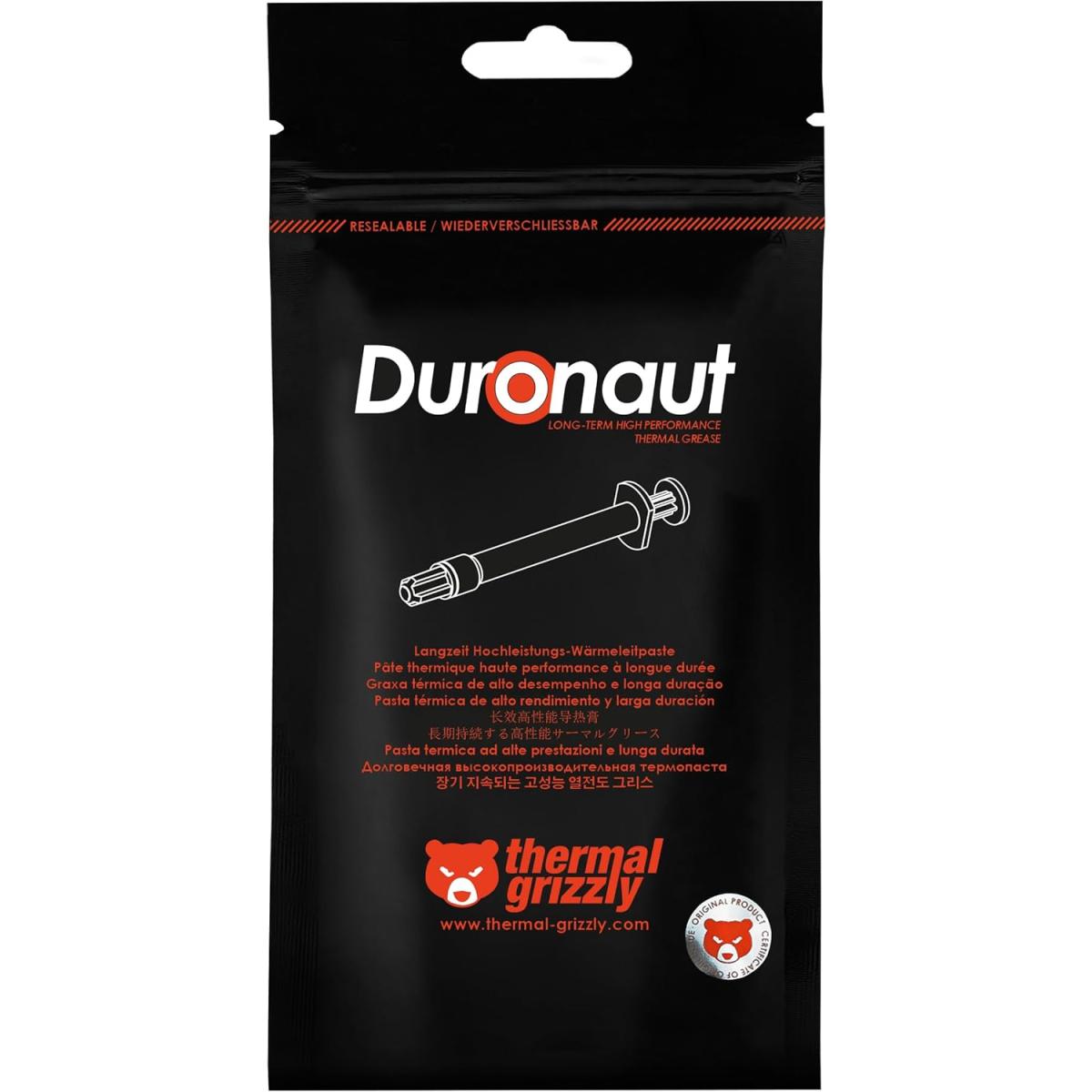 Thermal Grizzly Duronaut (2g) High Performance Thermal Paste w/ 12.5 W/mk (W/m.K) Conductivity