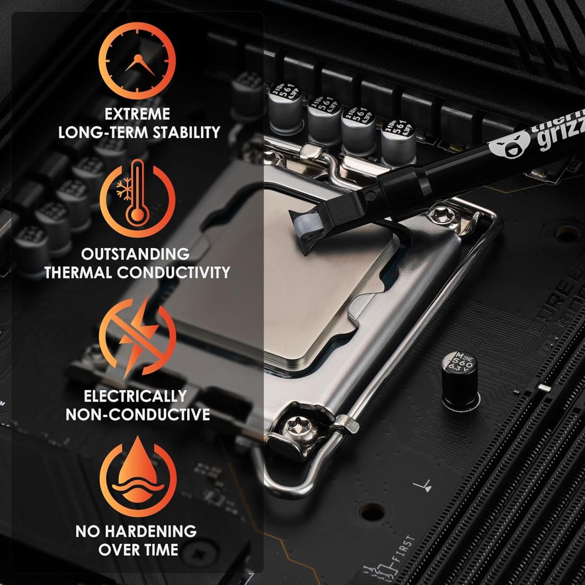 Thermal Grizzly Duronaut (2g) High Performance Thermal Paste w/ 12.5 W/mk (W/m.K) Conductivity