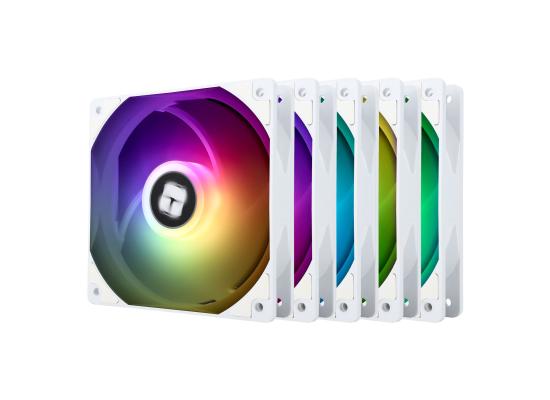 Thermalright TL-C12CW-S X5 (White / 3PIN ARGB) Balance Performance 120mm PWM Cooling Fan Kit 5in1 / S-FDB Bearing.