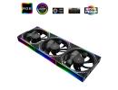Thermalright TL-M12QR X3 (Black / LED) Balance Performance, Cooling Fan Kit 3in1 / S-FDB Bearing.