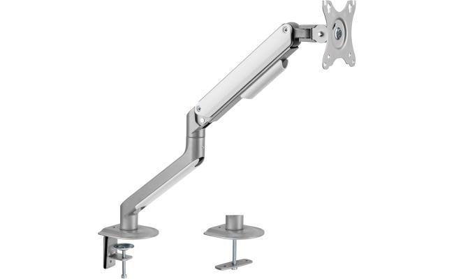 Twisted Minds Single Monitor Economical Spring-assisted Mechanism Monitor Arm, Cable Mangement, 17"- 32", 2-9kg, VESA Compatible (75x75 & 100x100) (White)