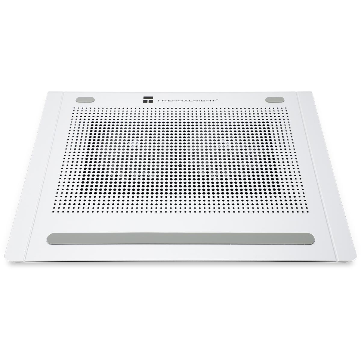 Thermalright (TR-NCP01) High Performance Laptop Cooling Pad, Up To 15.6" Notebooks, Dual 1300 RPM Fans, Dual USB Extension Hub - Silver Notebook Cooler