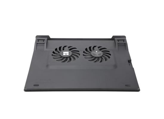 Thermalright (TR-NCP01B) High Performance Laptop Cooling Pad, Up To 15.6" Notebooks, Dual 1300 RPM Fans, Dual USB Extension Hub - Black Notebook Cooler