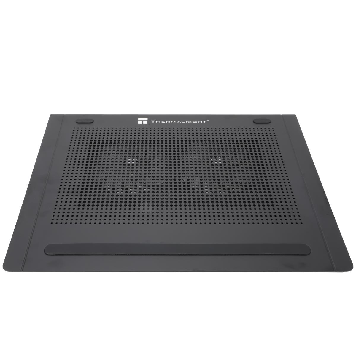 Thermalright (TR-NCP01B) High Performance Laptop Cooling Pad, Up To 15.6" Notebooks, Dual 1300 RPM Fans, Dual USB Extension Hub - Black Notebook Cooler