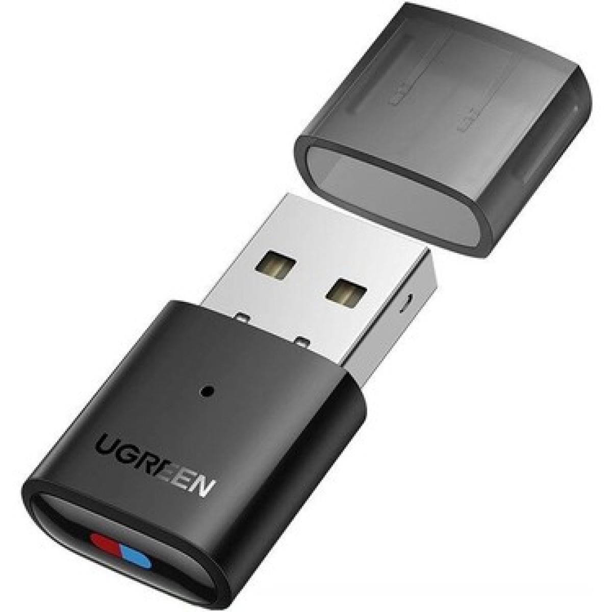 UGREEN (CM390) USB Bluetooth 5.0 Adapter, Up To 20M Transmission Distance & 5 Devices