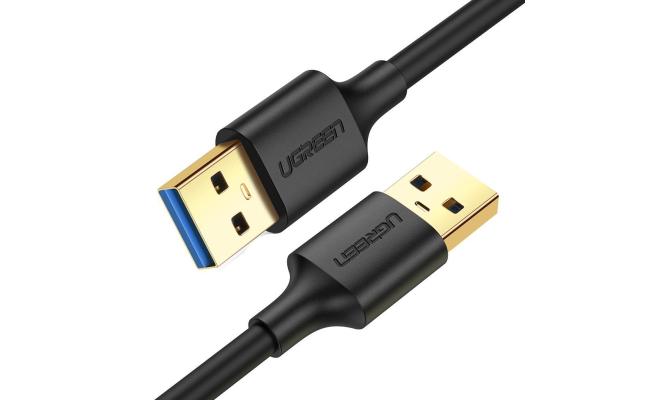UGREEN US128 USB 3.0 Male to Male Cable, Speed up to 5Gbps,Support 2A Current -(2M)