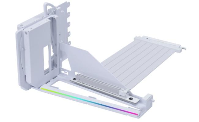 LIAN LI 4 Slots Vertical GPU Kit (VG4v4), 200mm Riser Long & 4 Expansion Slots, (White). LIAN LI 4 Slots Vertical GPU Kit (VG4v4), 200mm Riser Long & 4 Expansion Slots, (White).