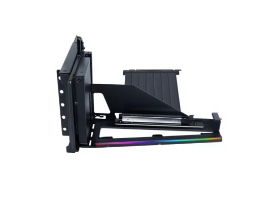 LIAN LI 4 Slots Vertical GPU Kit (VG4v4), 200mm Riser Long & 4 Expansion Slots, (Black).