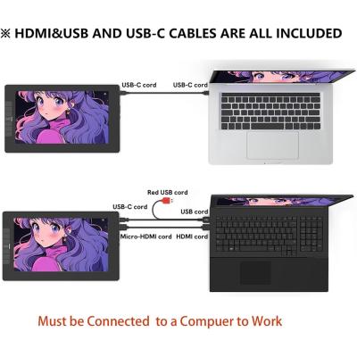 VEIKK VK1200 V2 Drawing Tablet with Screen Full HD 1080p,11.6-inch Full-Laminated Graphic Pen Display ,2 Battery-Free Pens with Tilt Function,6 Customizable Keys.