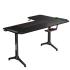Twisted Minds WARRIOR L Shaped Gaming Desk RGB (Left) Black, P2 Carbon Fiber, Cable Management Features, Up To 80kg, RGB Lighting (160CM X 100CM X 75CM)
