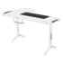 Twisted Minds WARRIOR L Shaped Gaming Desk RGB (Right) WHITE, P2 Carbon Fiber, Cable Management Features, Up To 80kg, RGB Lighting (160CM*100CM*75CM)