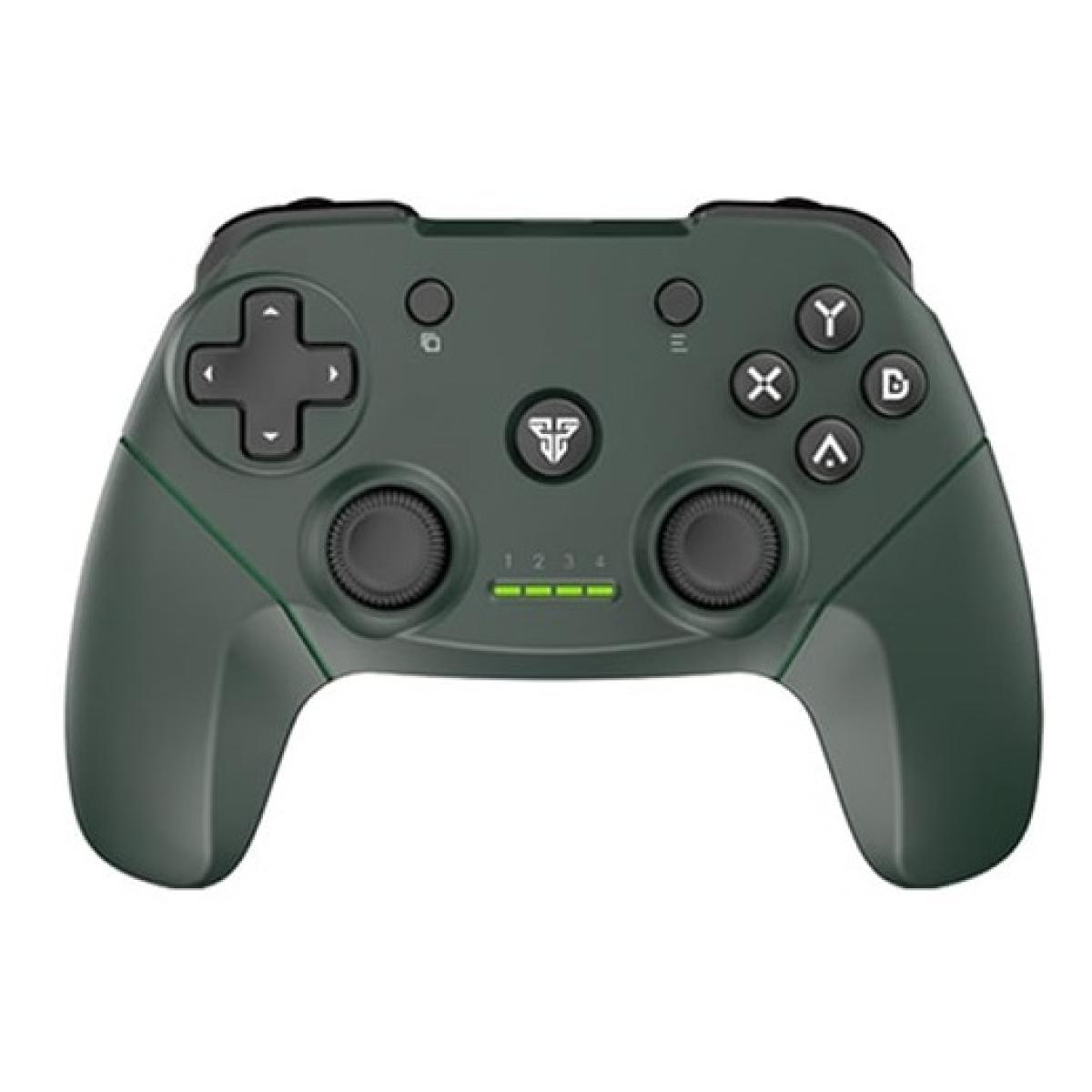 Fantech WGP12 Revolver II Wireless (2.4GHz) Gaming Controller, Built-In Rechargeable Battery , Dual Vibration Motors - Green