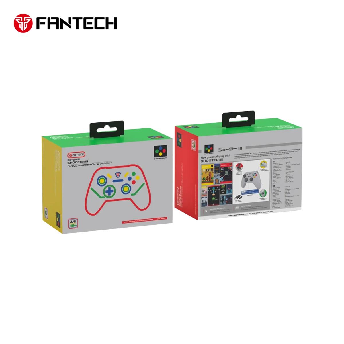 FANTECH WGP13S 2.4G Wireless Gamepad With Hall Effect Polling Rate 1000HZ Joystick Gaming Controller For PC Switch NS Android