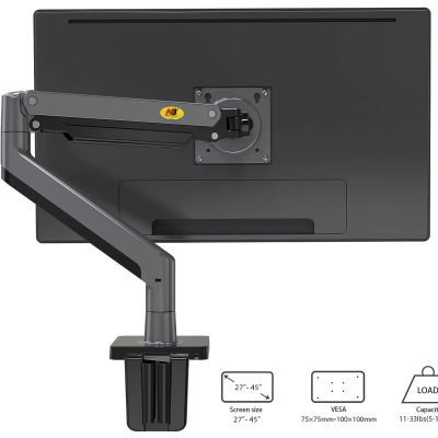 NB North Bayou NB G40 Gas Spring Arm 22-40 inch Screen Desktop Monitor.