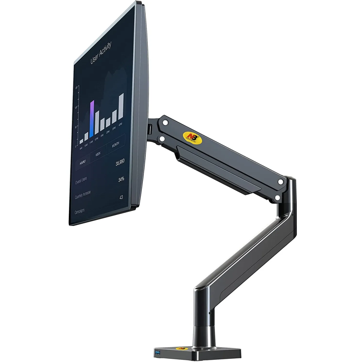 NB North Bayou NB G40 Gas Spring Arm 22-40 inch Screen Desktop Monitor.