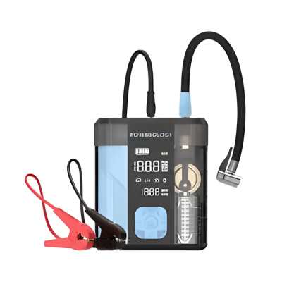 Powerology 3-In-1 Jump Starter & Tire Inflator - Black/Blue