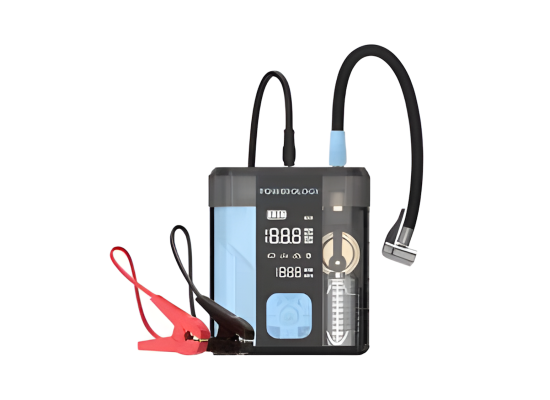 Powerology 3-In-1 Jump Starter & Tire Inflator - Black/Blue