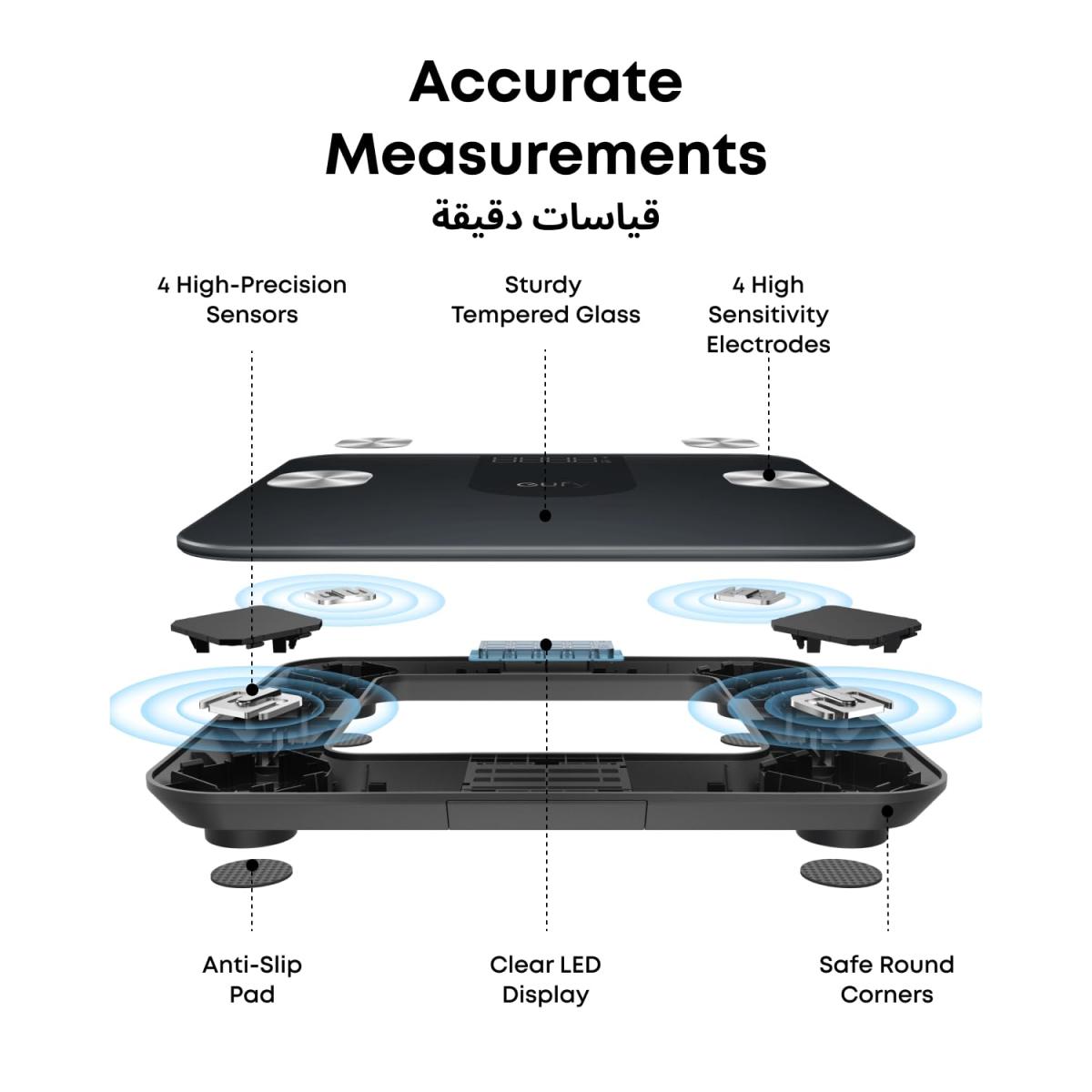 Eufy Smart Scale A1 with Bluetooth, Body Fat Scale, Wireless Digital, 12 Measurements, Weight/Body Fat/BMI, Fitness Body Composition Analysis, Black. Eufy Smart Scale A1 with Bluetooth, Body Fat Scale, Wireless Digital, 12 Measurements, Weight/Body Fat/BMI, Fitness Body Composition Analysis, Black.