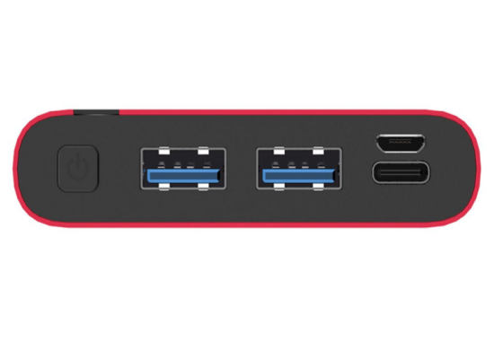 Energizer UE10047PQ 10000mAh 18W Fast Charging Power Bank - Red