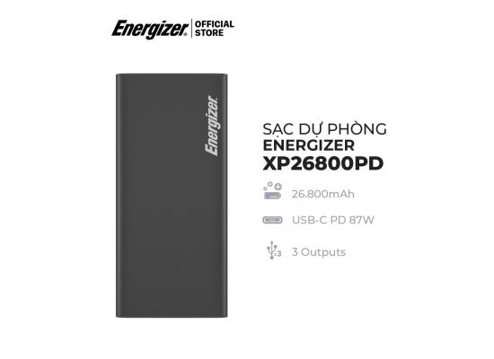 Energizer XP26800PD 26800mAh 18W . 87W USB-C PD Fast Charging Power Bank
