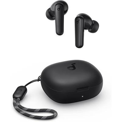 Soundcore By Anker R50i True Wireless Earbuds 10mm Drivers, Big Bass, Bluetooth 5.3, 30H Playtime, IPX5-Water Resistant, AI Clear Calls with 2 Mics, 22 Preset EQs via App, Black