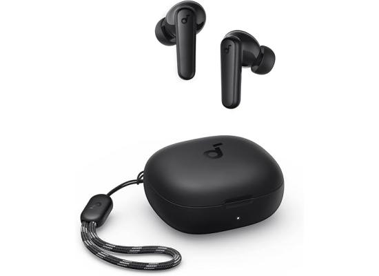 Soundcore By Anker R50i True Wireless Earbuds 10mm Drivers, Big Bass, Bluetooth 5.3, 30H Playtime, IPX5-Water Resistant, AI Clear Calls with 2 Mics, 22 Preset EQs via App, Black
