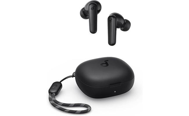 Soundcore By Anker R50i True Wireless Earbuds 10mm Drivers, Big Bass, Bluetooth 5.3, 30H Playtime, IPX5-Water Resistant, AI Clear Calls with 2 Mics, 22 Preset EQs via App, Black