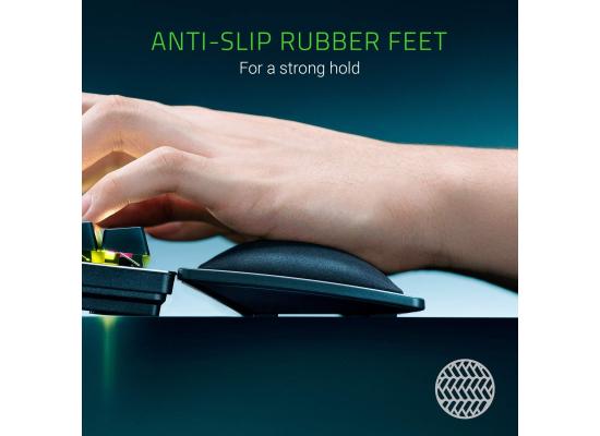 Razer Ergonomic Wrist Rest for Faux Leather Full-Sized Keyboards w/ Anti-Slip Rubber Base & Angled Incline - Classic Black