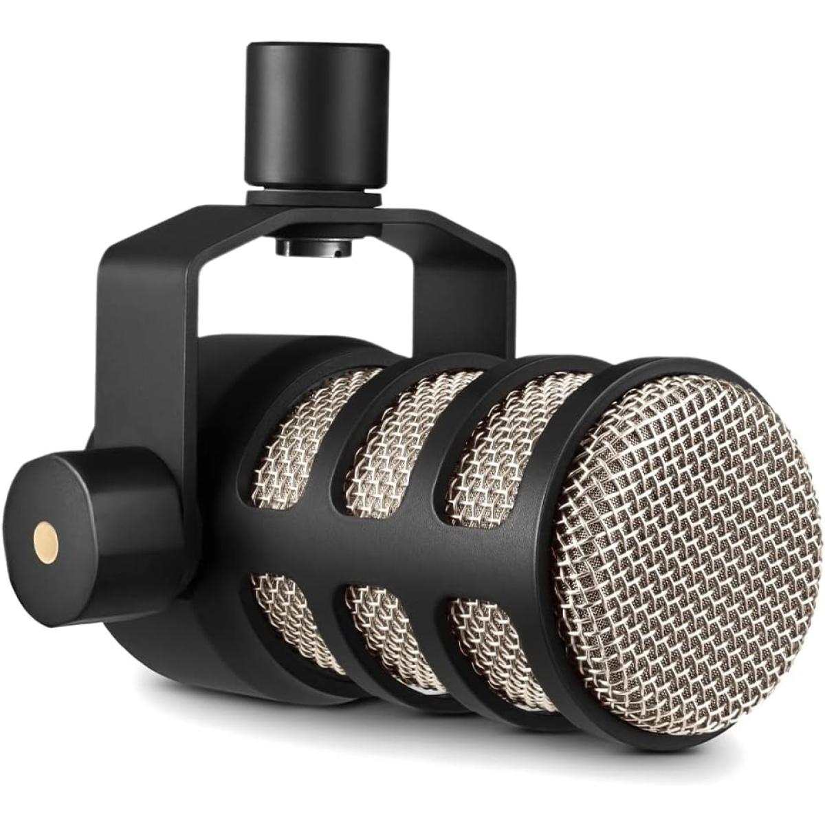 Rode PodMic XLR Cardioid Broadcastb-Quality Dynamic Unidirectional Microphone w/ Internal Pop Filter & Internal Shock Mounting - Black
