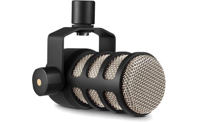 Rode PodMic XLR Cardioid Broadcastb-Quality Dynamic Unidirectional Microphone w/ Internal Pop Filter & Internal Shock Mounting - Black