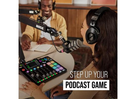 Rode PodMic XLR Cardioid Broadcastb-Quality Dynamic Unidirectional Microphone w/ Internal Pop Filter & Internal Shock Mounting - Black