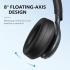 Soundcore by Anker, Space One, Active Noise Cancelling Headphones, 2X Stronger Voice Reduction, 40H ANC Playtime, App Control, LDAC Hi-Res Wireless Audio, Comfortable Fit, Clear Calls, Bluetooth 5.3