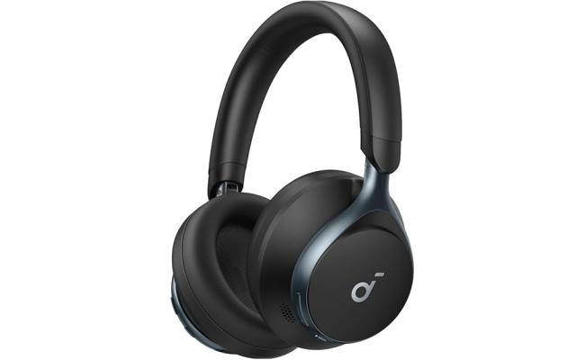 Soundcore by Anker, Space One, Active Noise Cancelling Headphones, 2X Stronger Voice Reduction, 40H ANC Playtime, App Control, LDAC Hi-Res Wireless Audio, Comfortable Fit, Clear Calls, Bluetooth 5.3