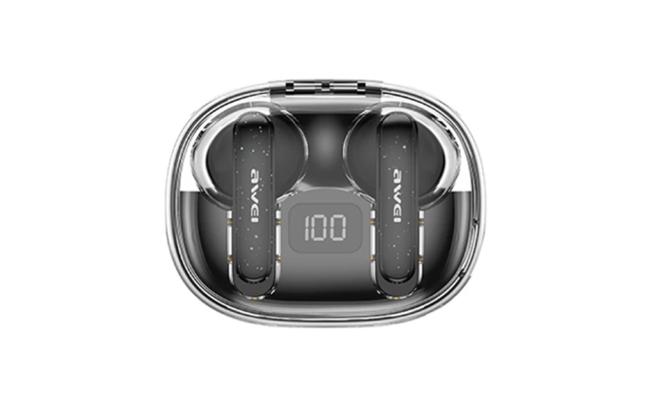 AWEI T86  Wireless Bluetooth Earbuds / Noise Canceling Earphones / HiFi Stereo Headphones Black